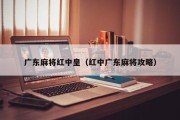 广东麻将红中皇（红中广东麻将攻略）